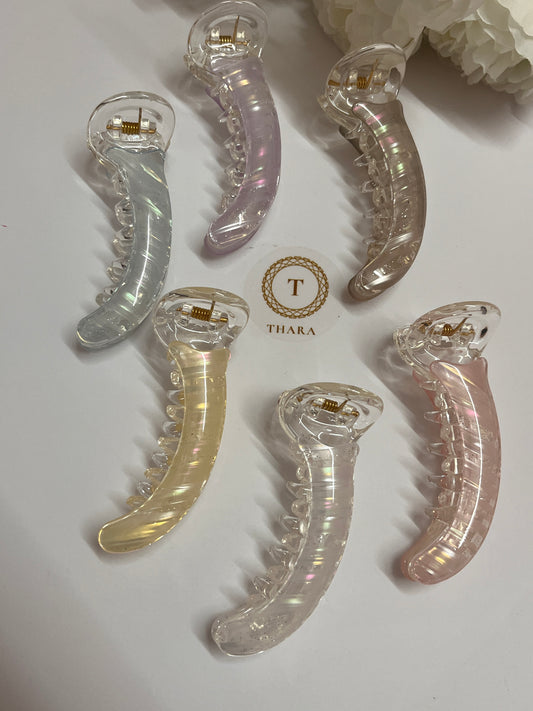 Glittery Shine Banana Hair clip