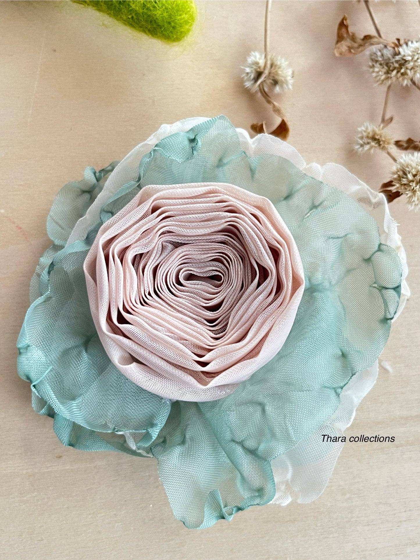 Layered Bloom Rose Hair Clips – Pastel & Earthy Tones