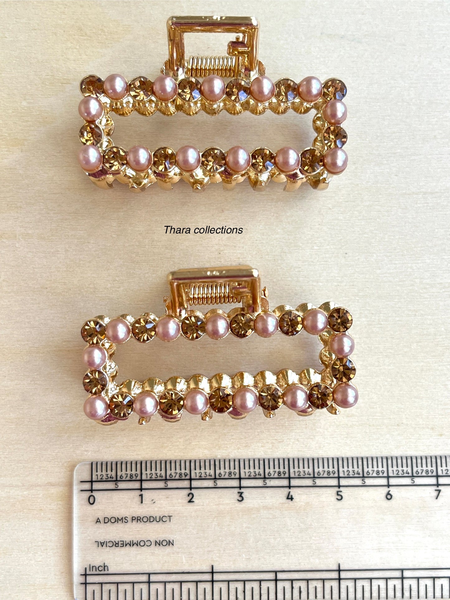 Crystal & Pearl Hair Claw Set – Chic & Versatile Designs