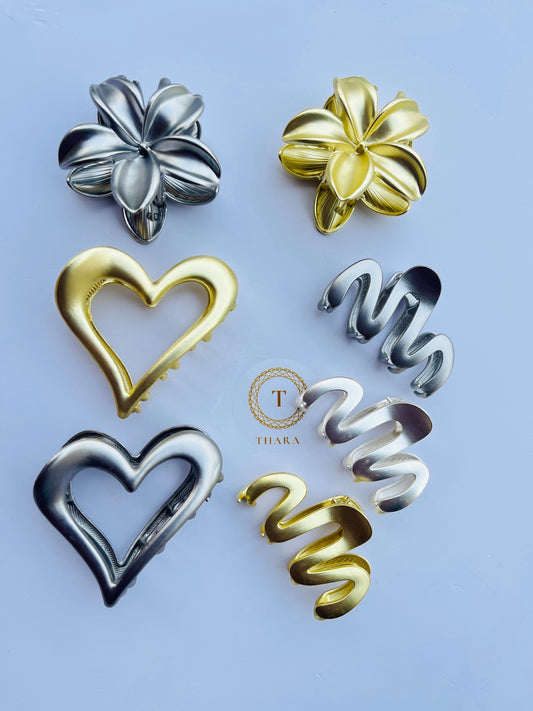 Stylish Metallic ClawClips