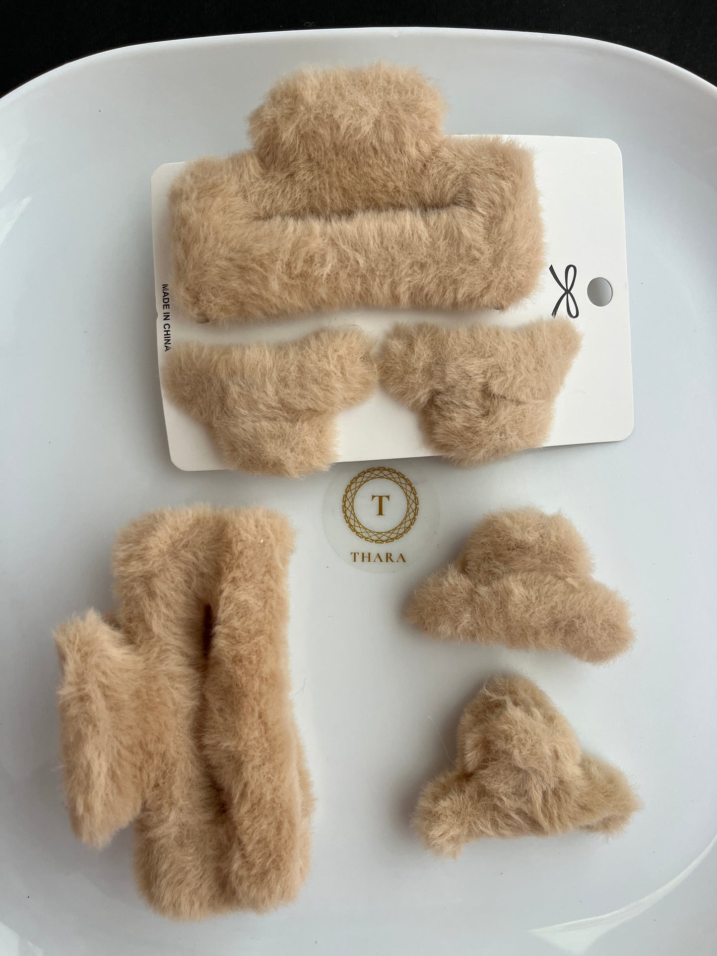 Fur Hair Claw Clips – Soft Fluffy Hair Accessories for Women & Girls