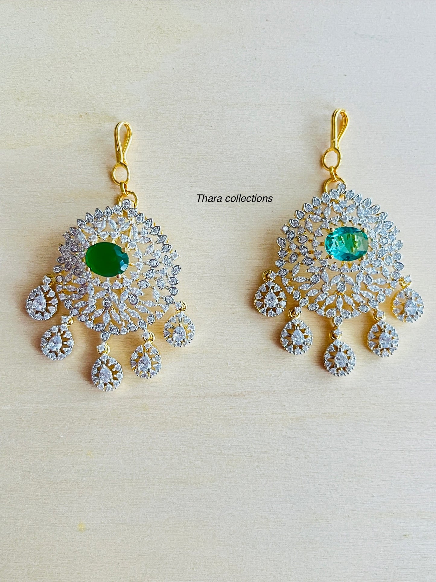 Dual-Style Chandelier Maang Tikka / Hair Accessory