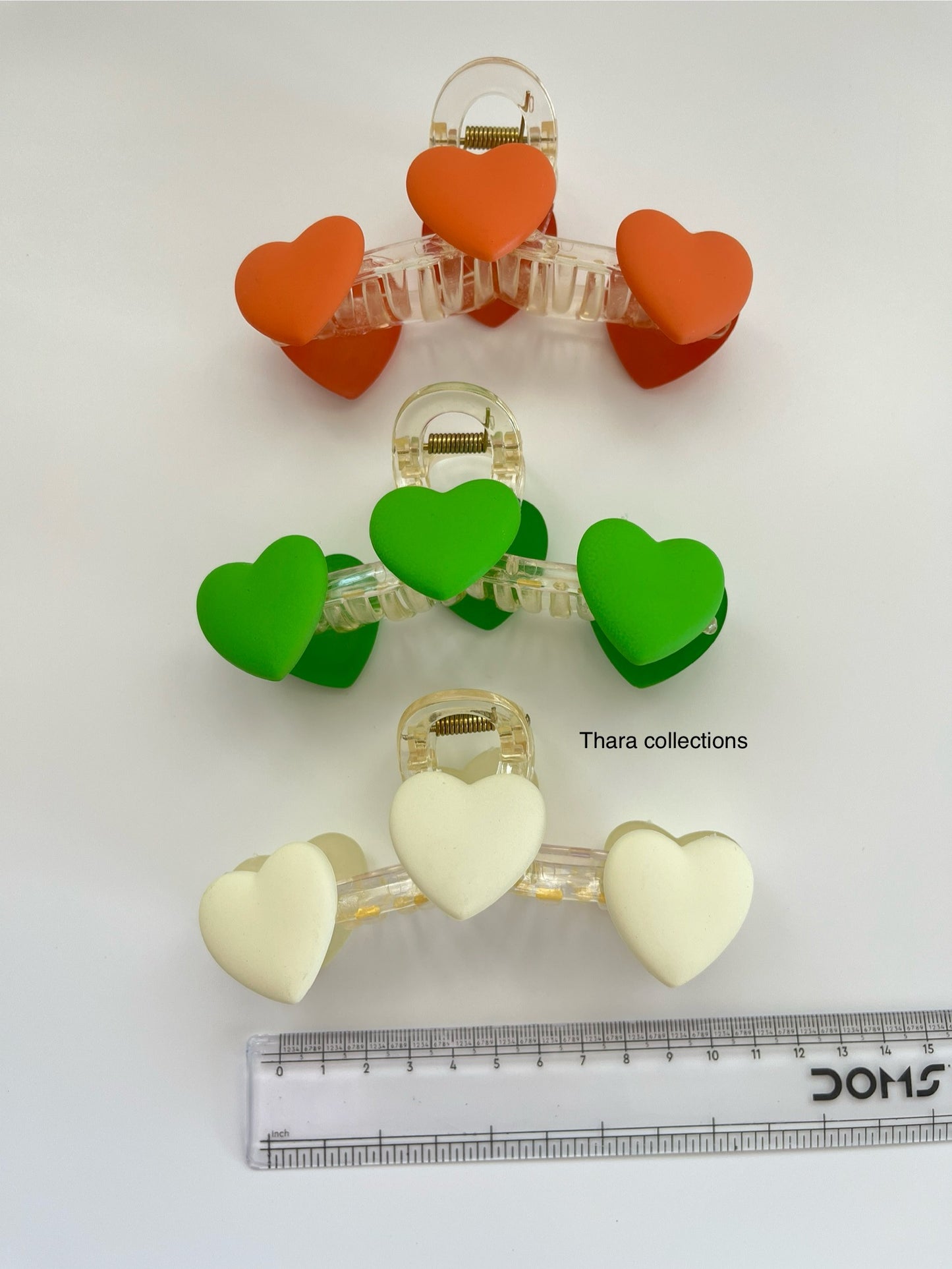 Heart Hair claw clips