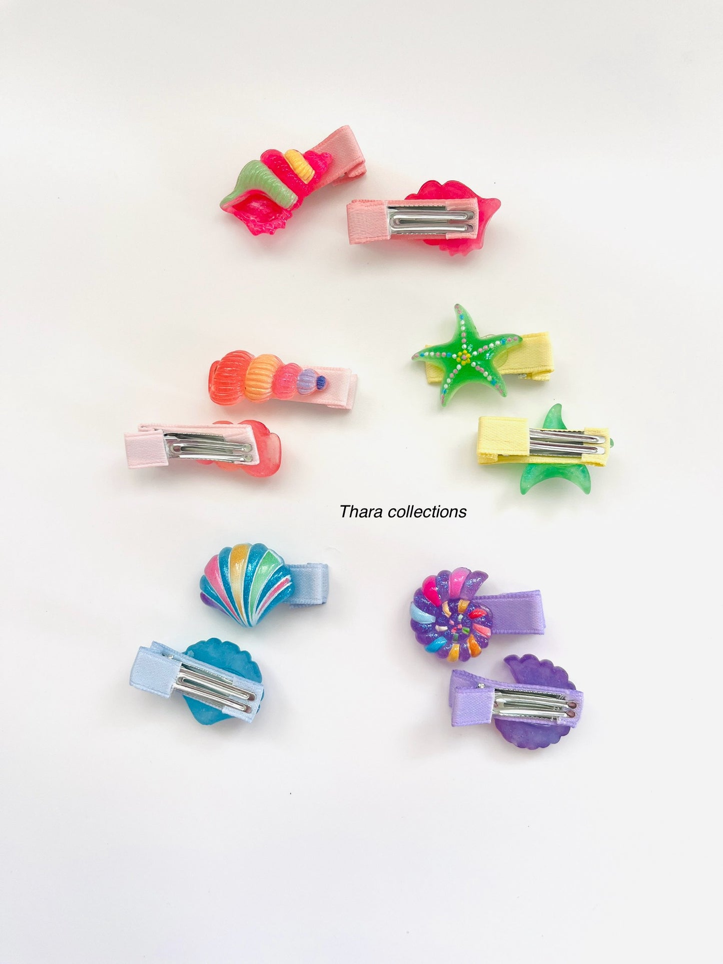 Ocean Charm Hair Clips - Set of 2