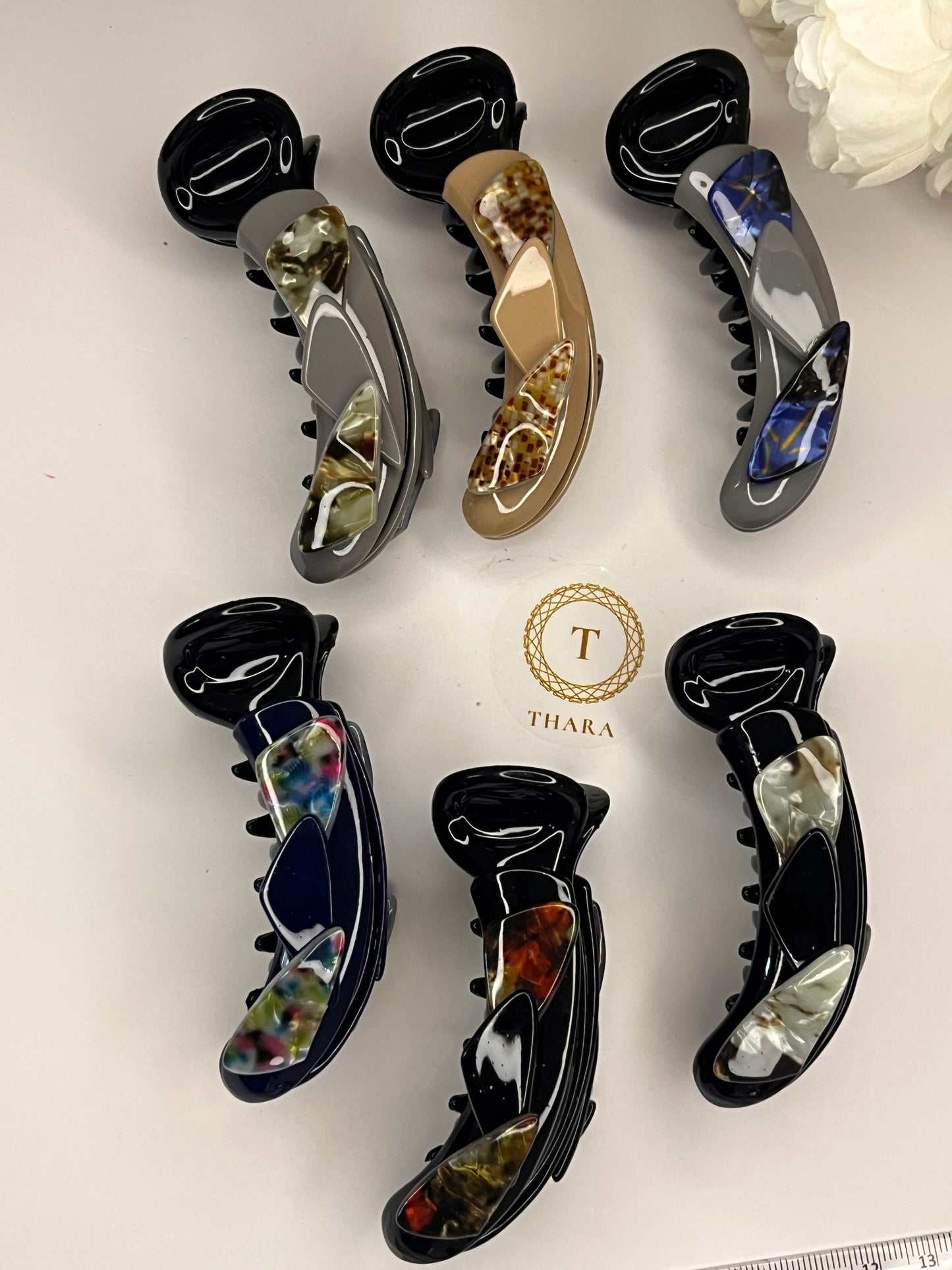 Style Seoul Marble Banana HairClip