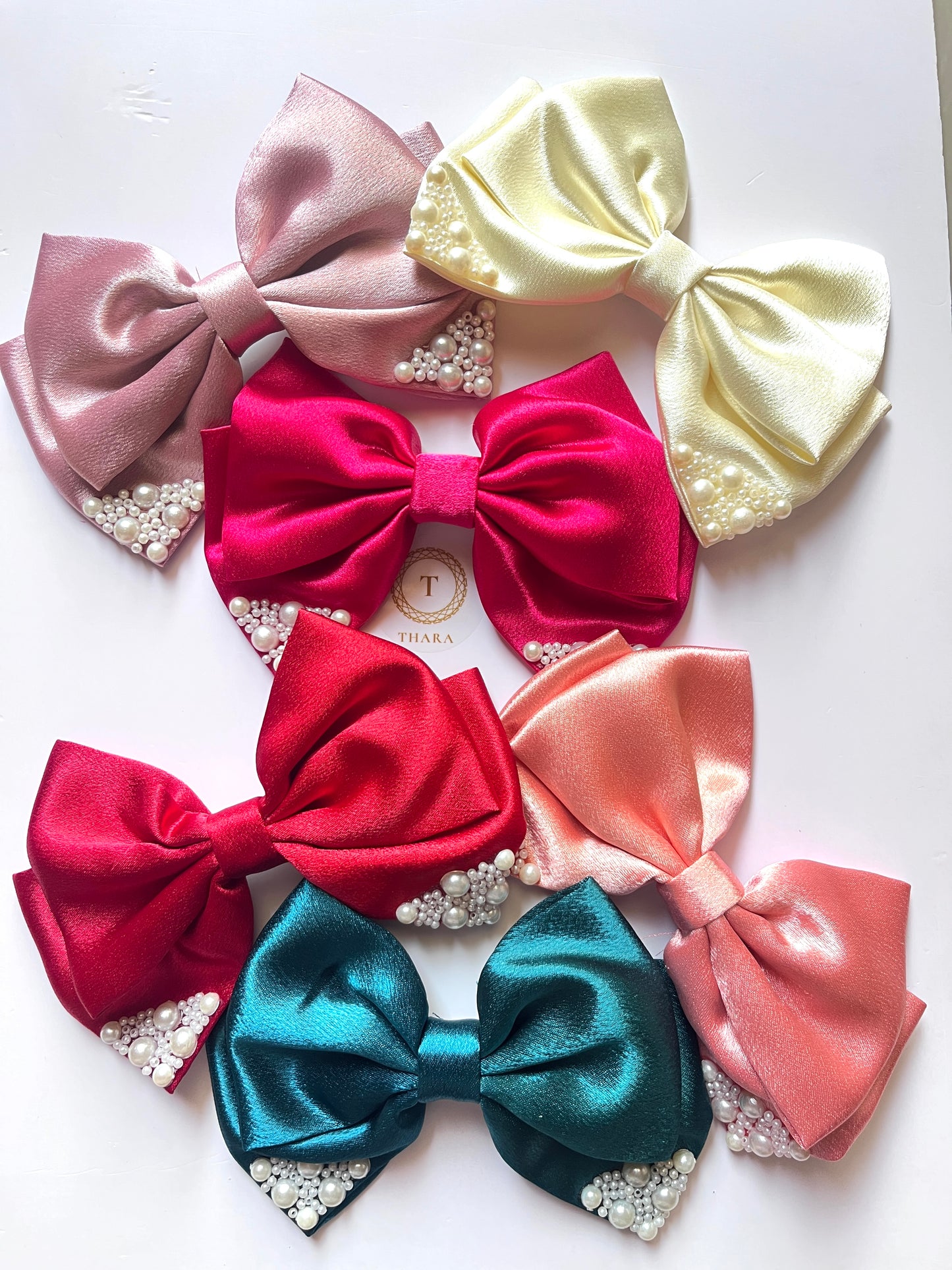 Bow Hair Clips – Elegant & Sparkling
