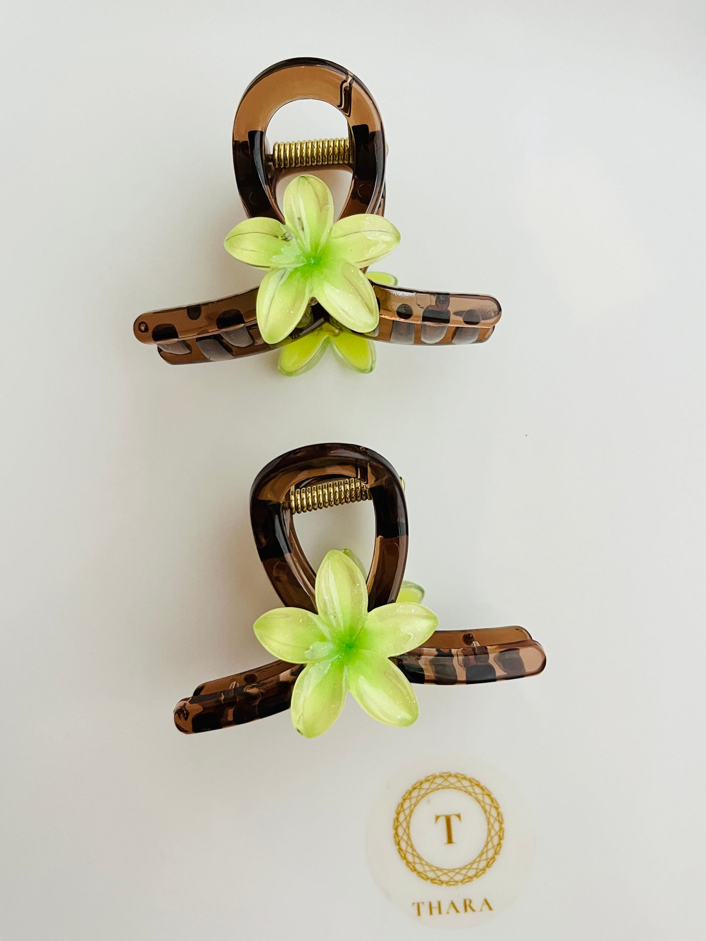 Floral Blossom Hair Claw Clips