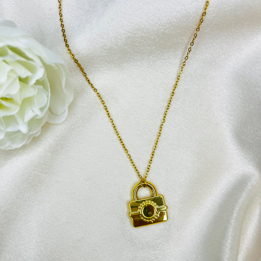 Antitarnish Lock pendant Chain