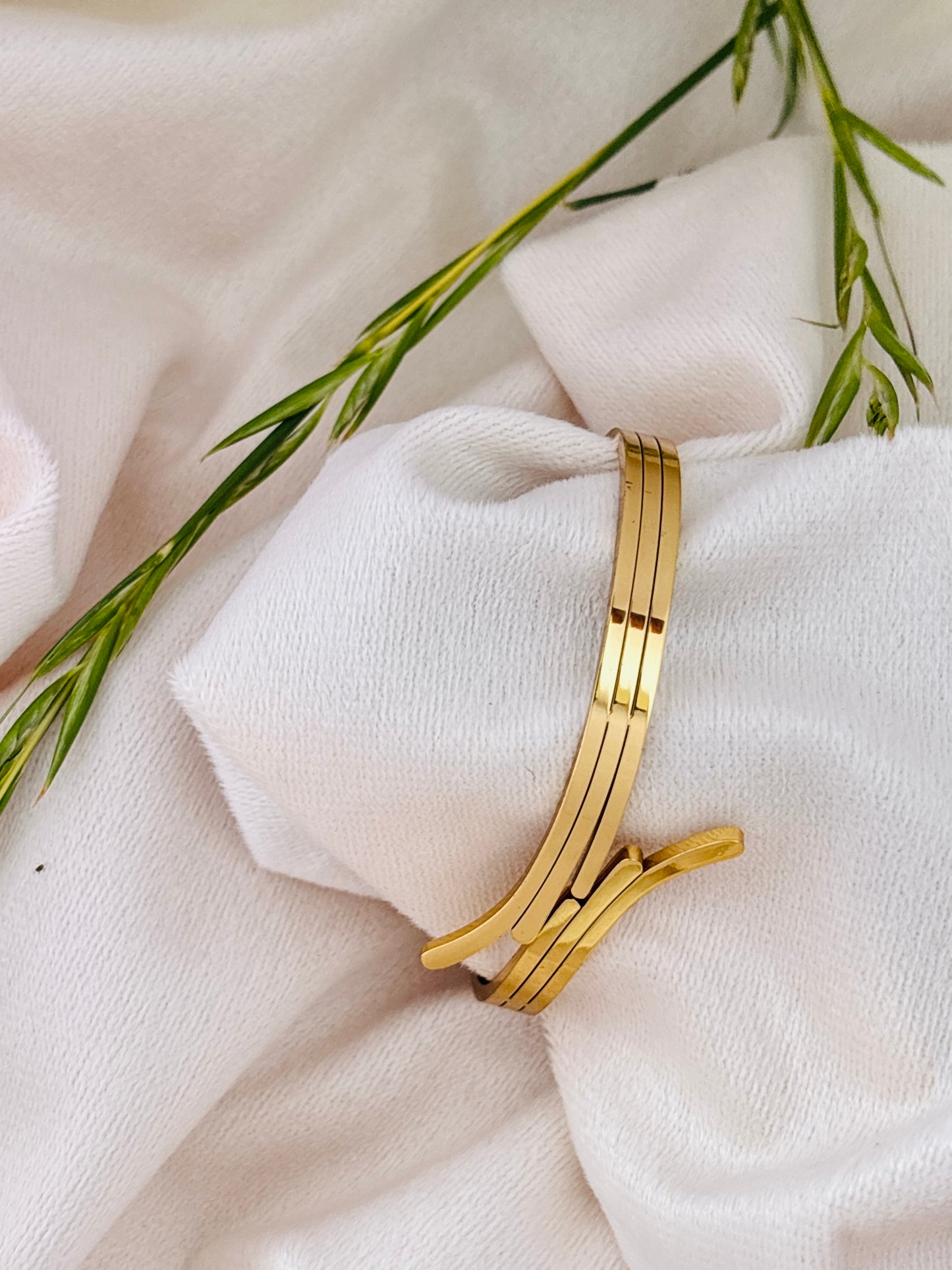 Triple Line Antitarnish Kada Bracelet