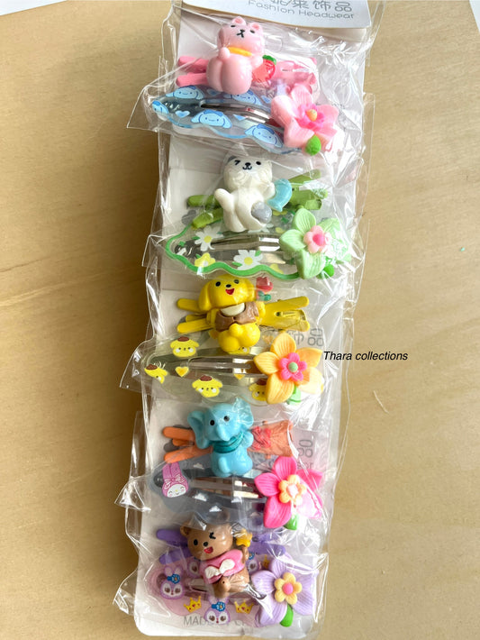 Animal Friends Hair Clip Set – Pack of 2