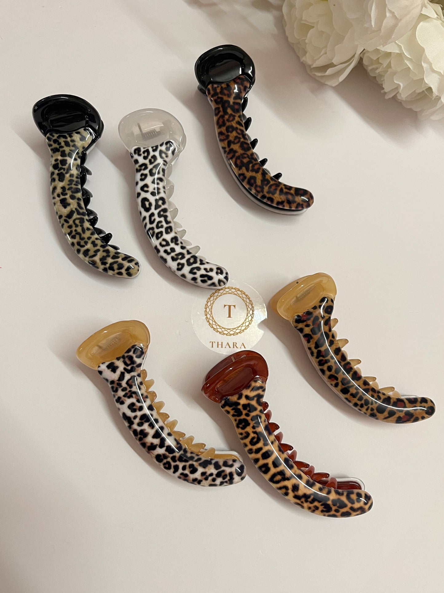 Animal Print Banana HairClip