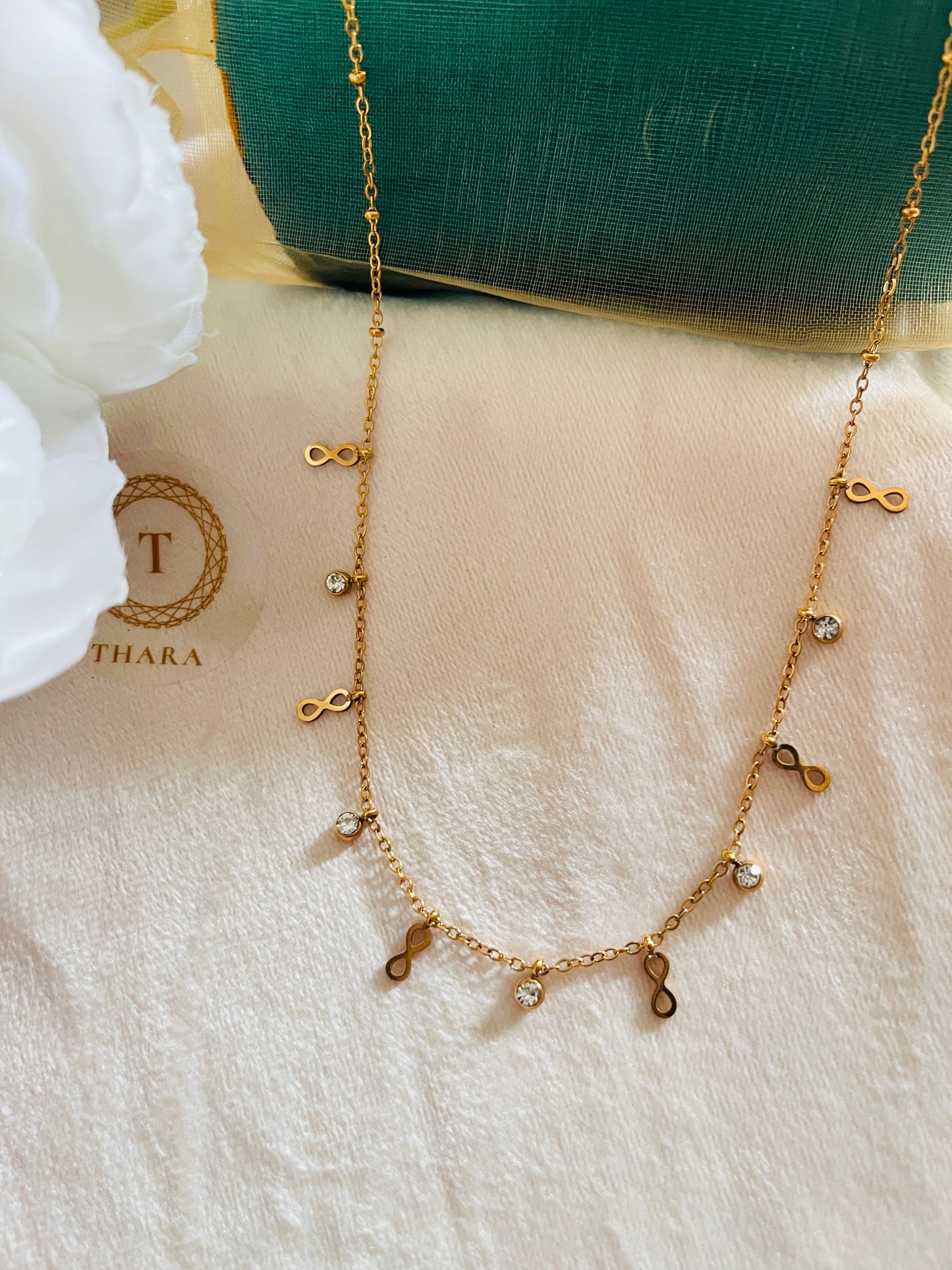 Antitarnish Infinity Charms Necklace