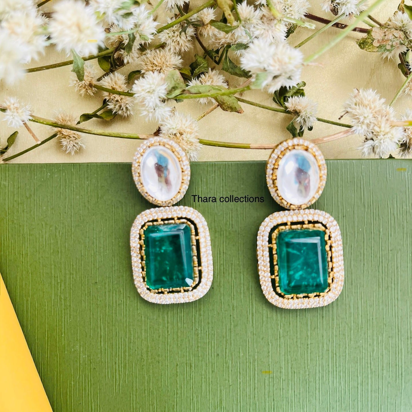 Emerald Radiance Kundan Necklace Set