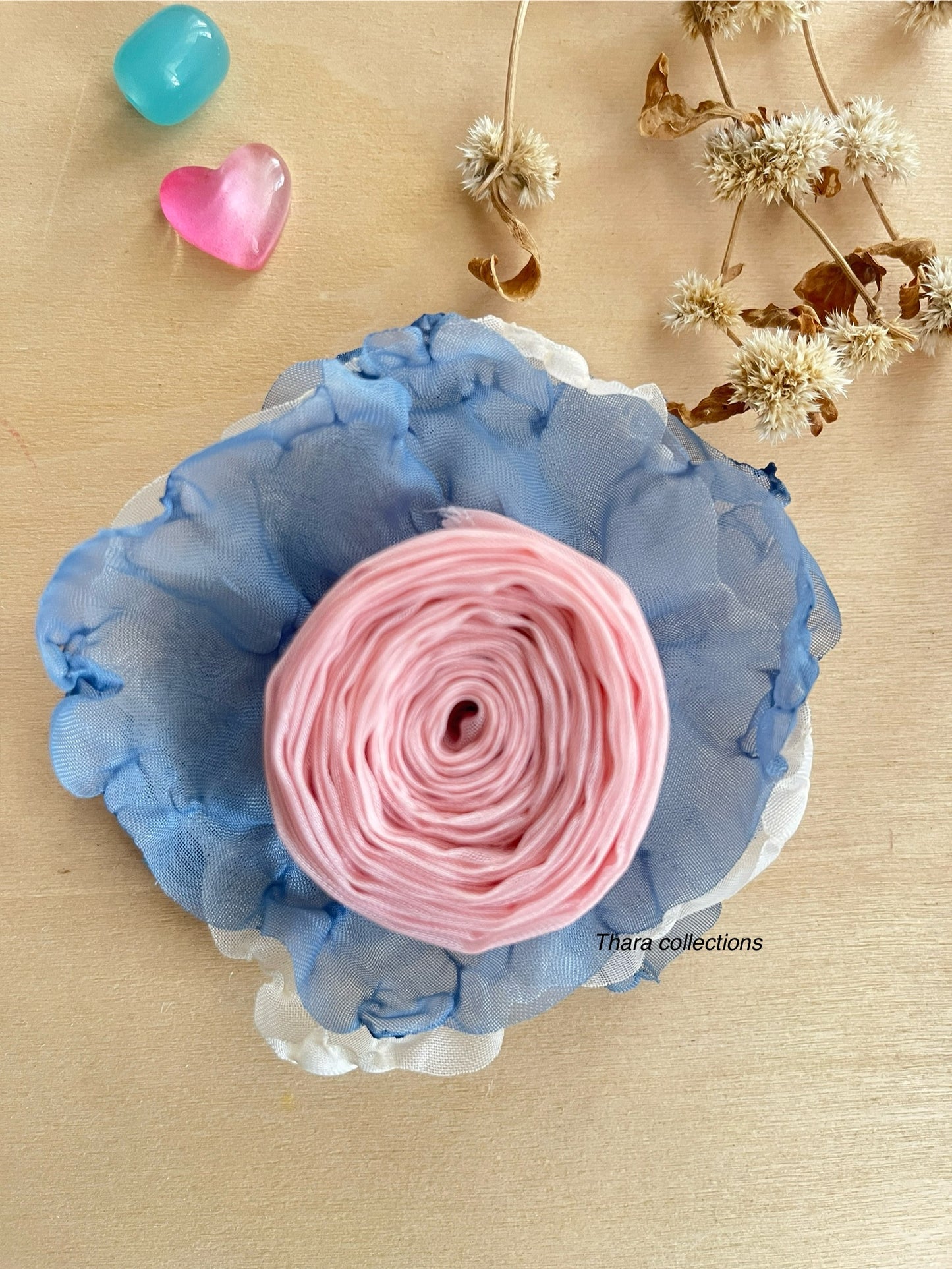Layered Bloom Rose Hair Clips – Pastel & Earthy Tones