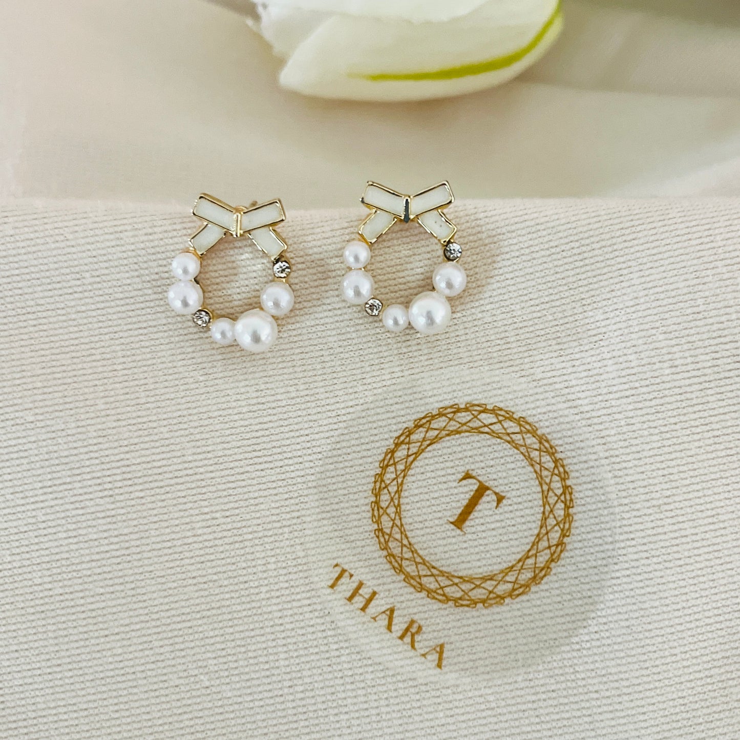 Pearl Bow Trendy Earrings