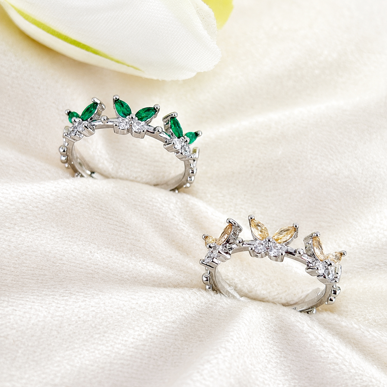 Butterfly Adjustable Ring Collection