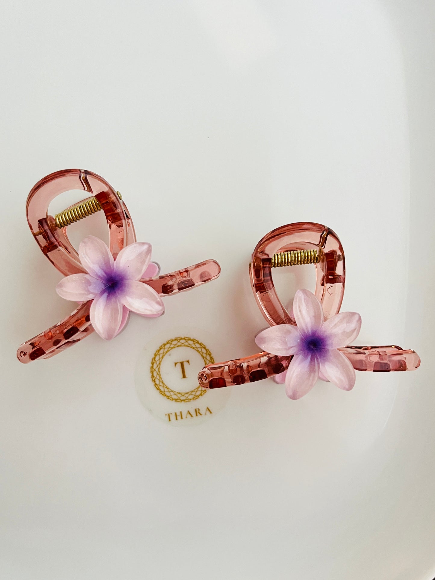 Floral Blossom Hair Claw Clips