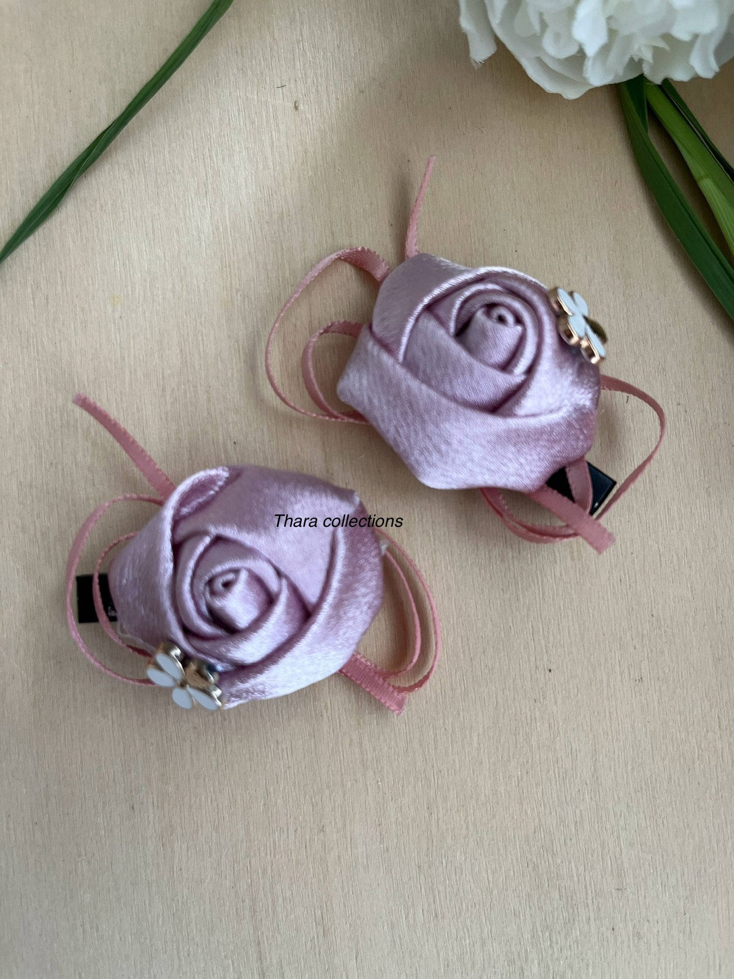 Floral Rose Alligator Clip