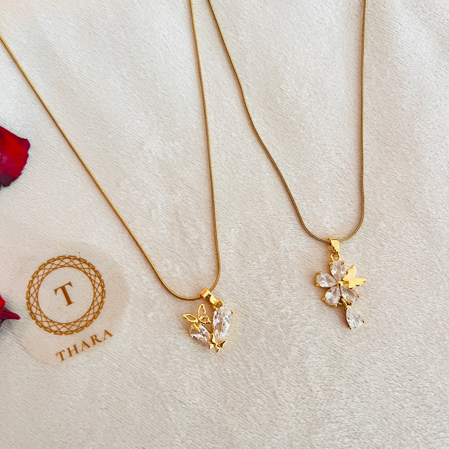 Classic Butterfly Zircon Stone Antitarnish Chain