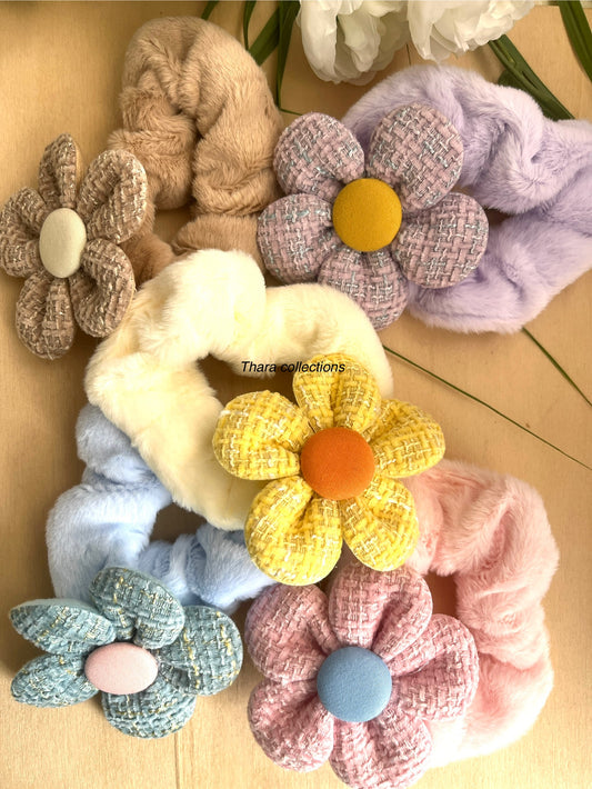 Floral Scrunchies