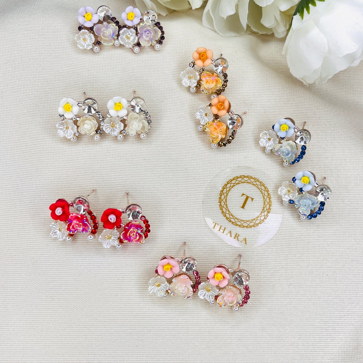 Petite Bloom Resin Earrings