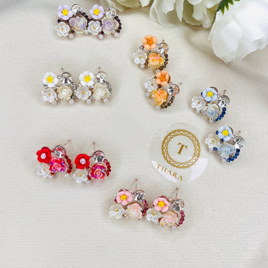 Petite Bloom Resin Earrings