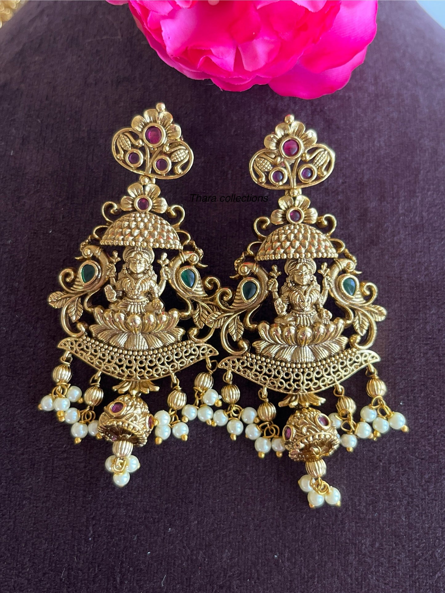 Grand Lakshmi Temple Necklace Set
