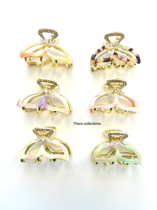 Elegant Luxe Acrylic Hair Claws – Chic & Stylish