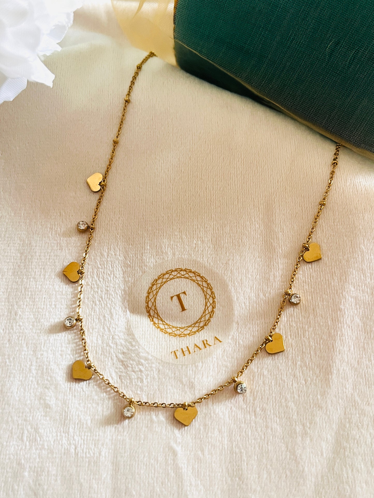 Antitarnish Heart Charm Necklace