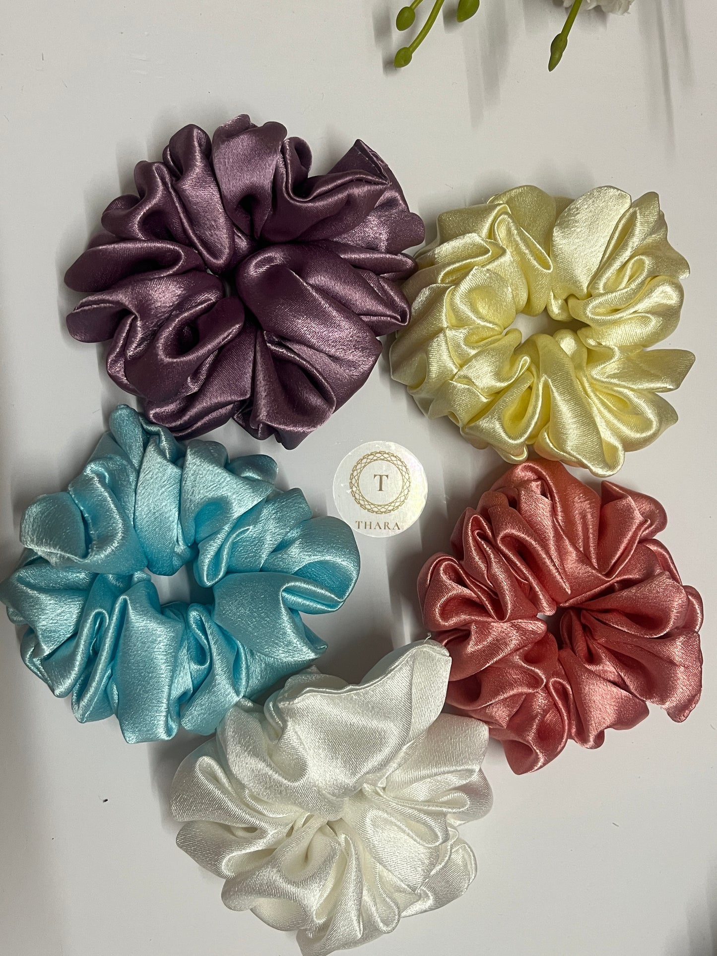 Premium Satin Scrunchies - Medium