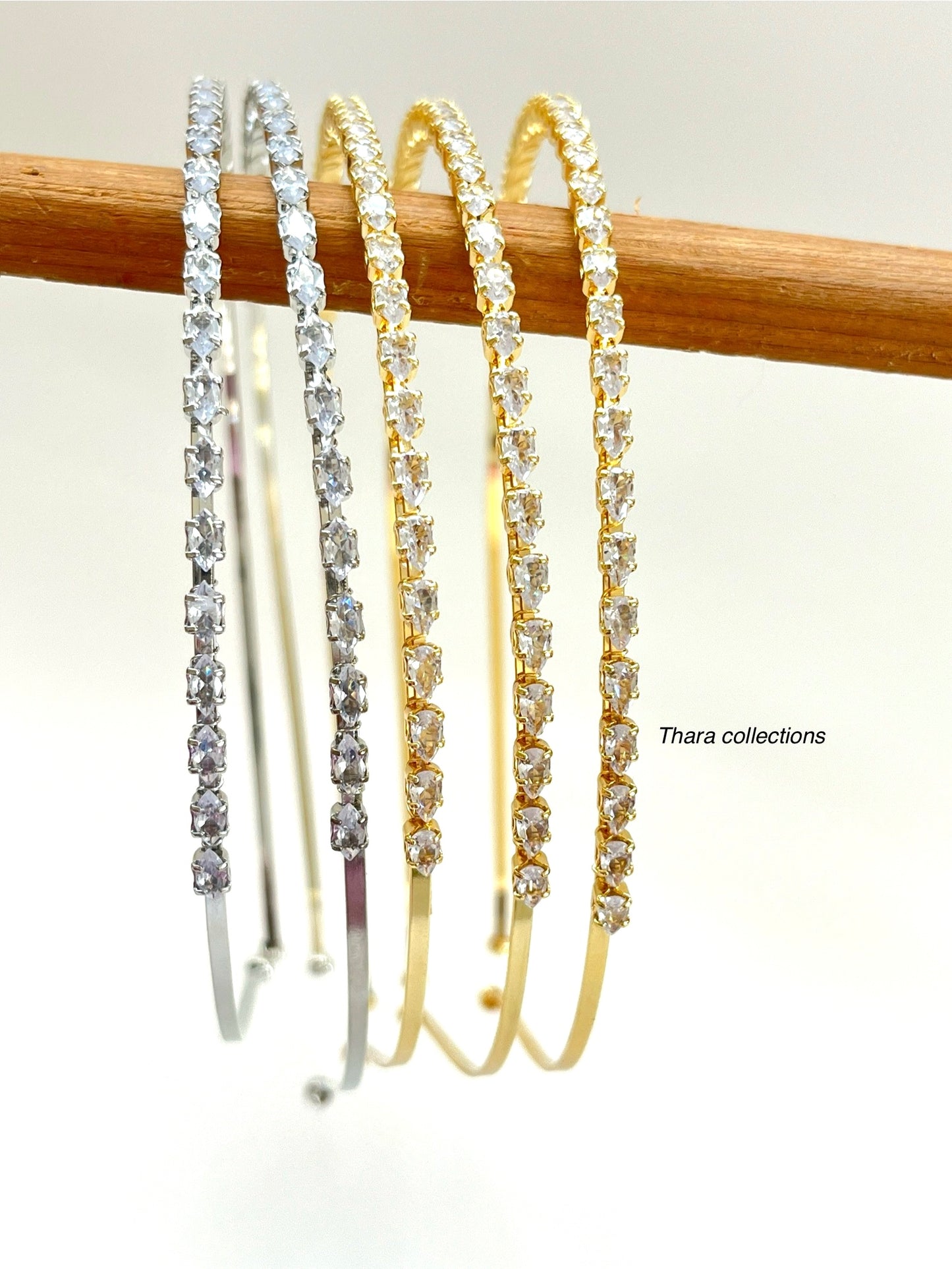 Elegant Crystal Rhinestone Headbands – Gold & Silver