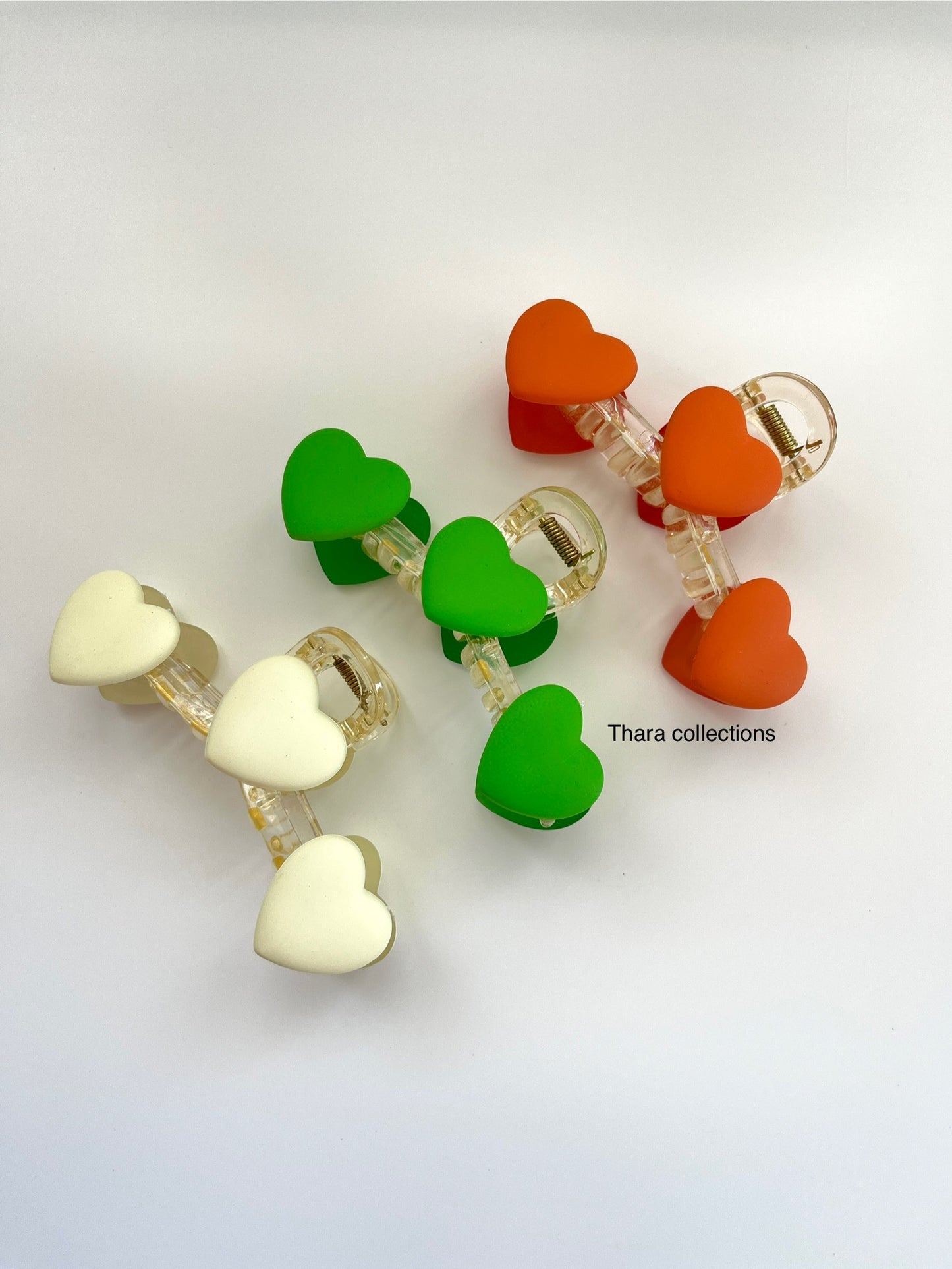 Heart Hair claw clips