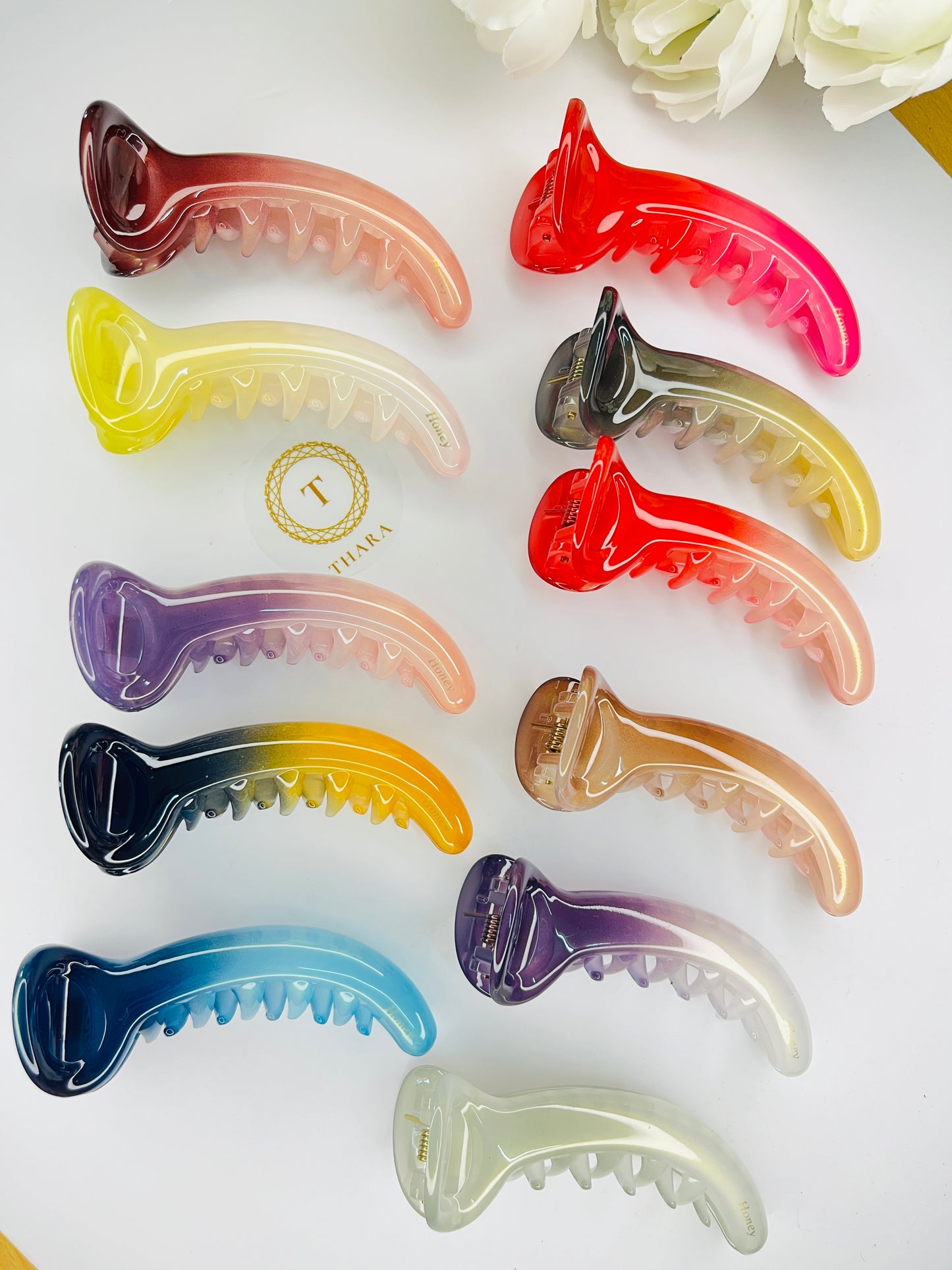 Dual Shade Banana Clips - Brand Honey