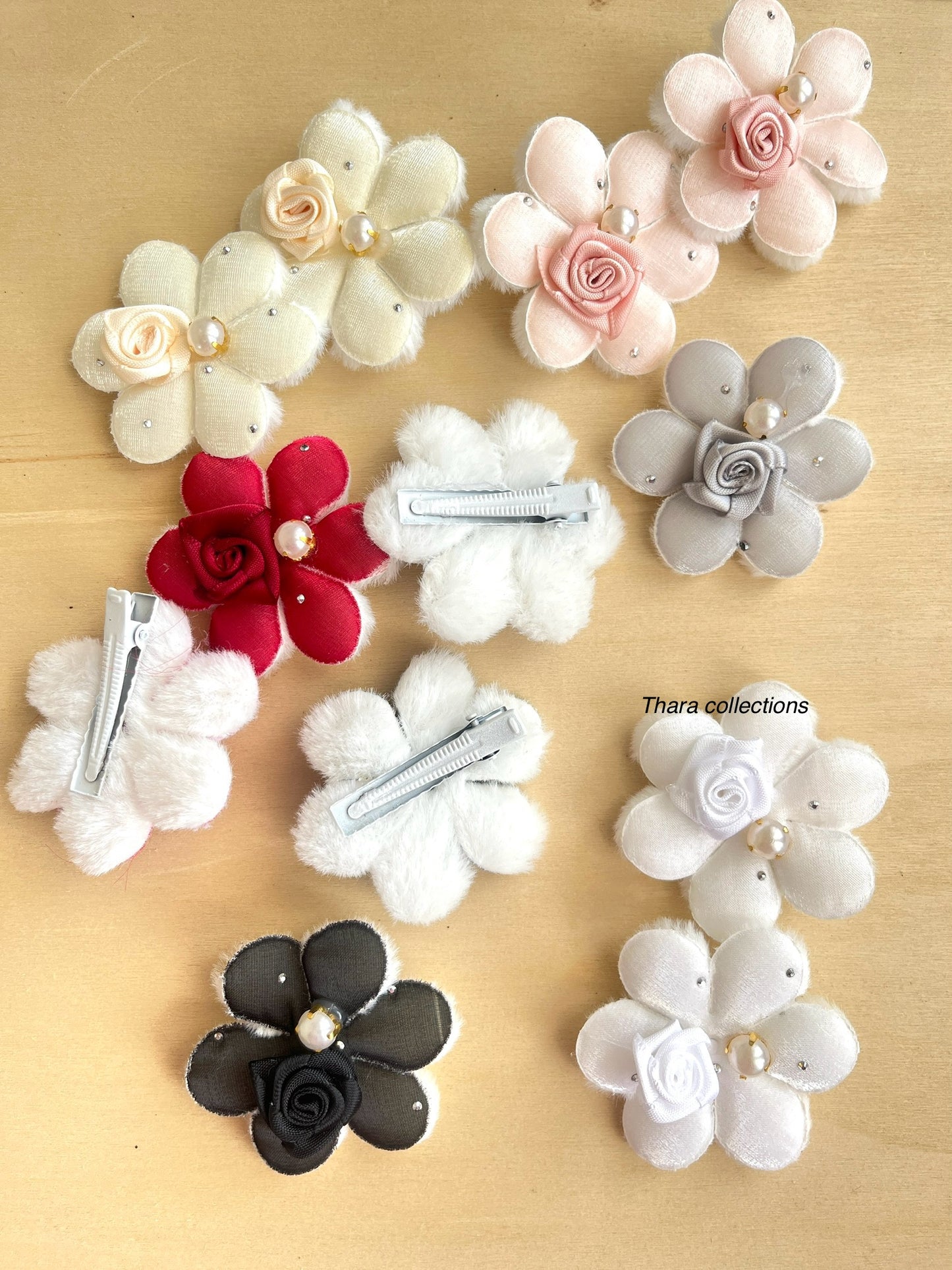 Floral Bloom Hair Clips - Set of 2