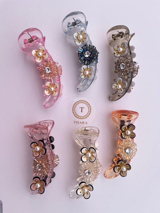 Floral Blossom Banana Clip