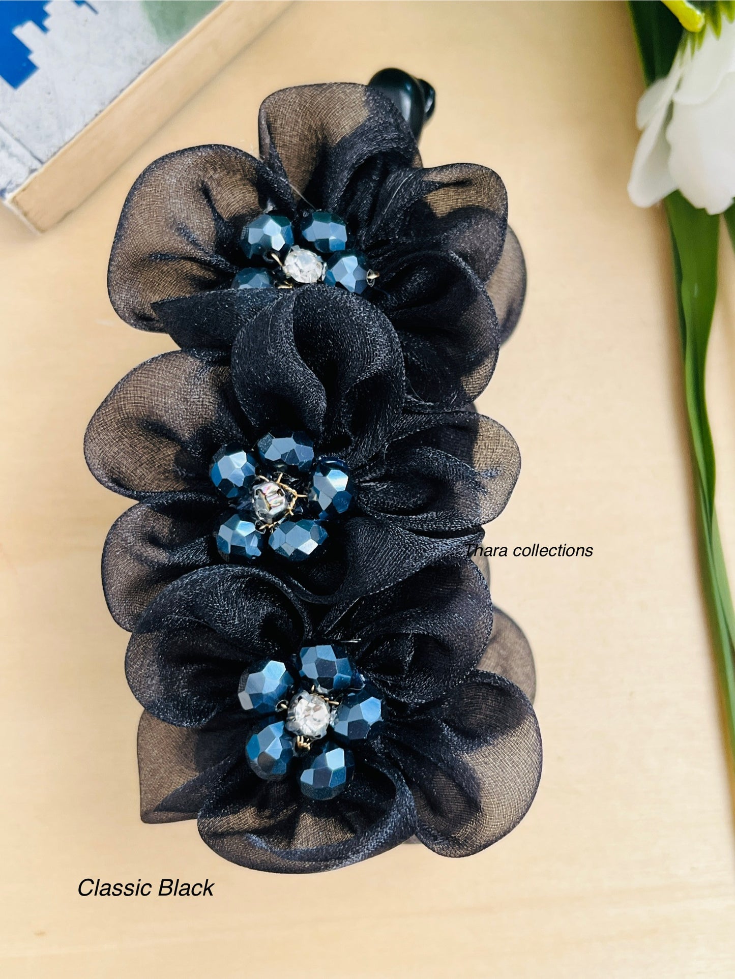 BloomBliss Floral Banana Clips