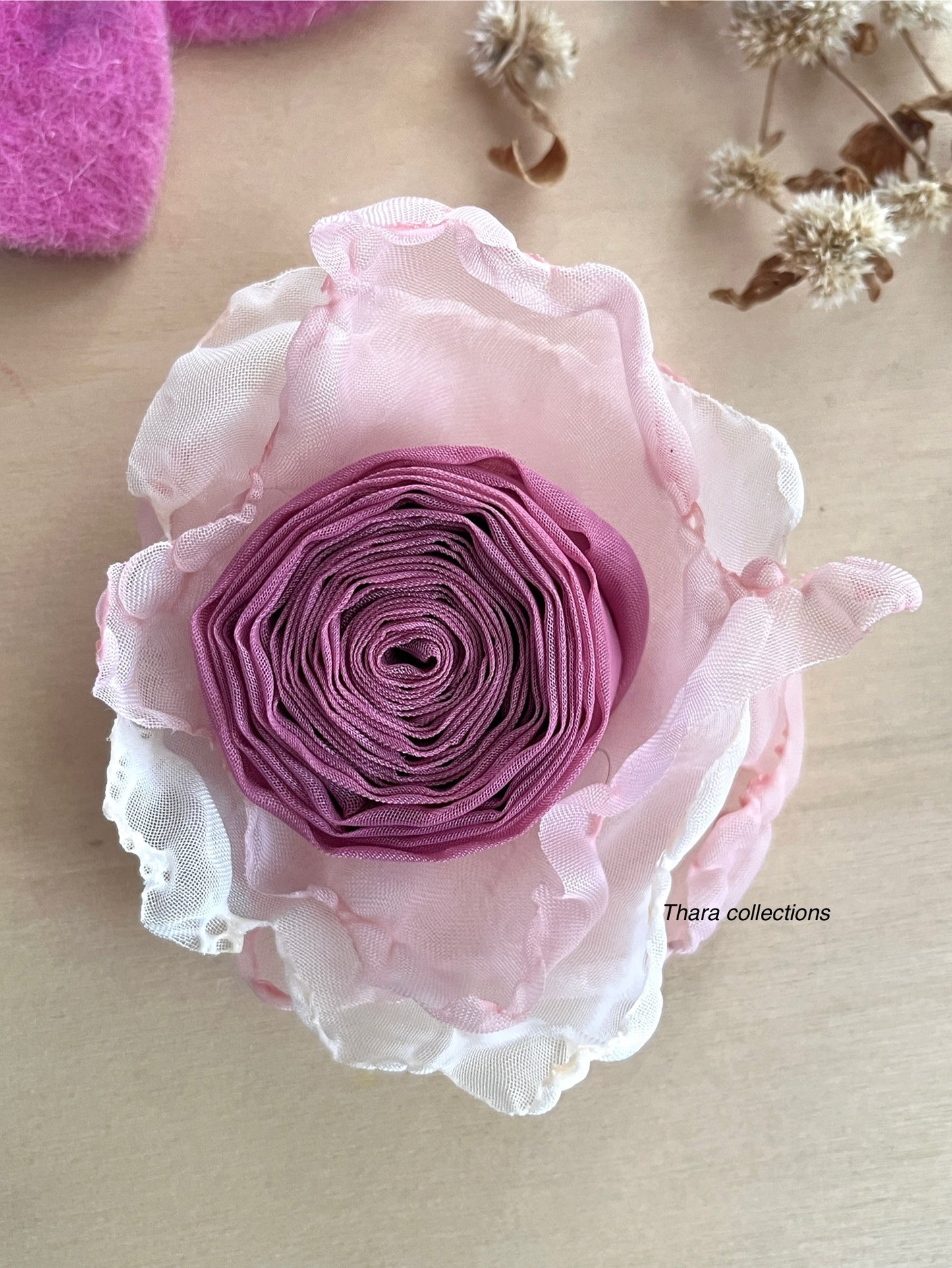 Layered Bloom Rose Hair Clips – Pastel & Earthy Tones