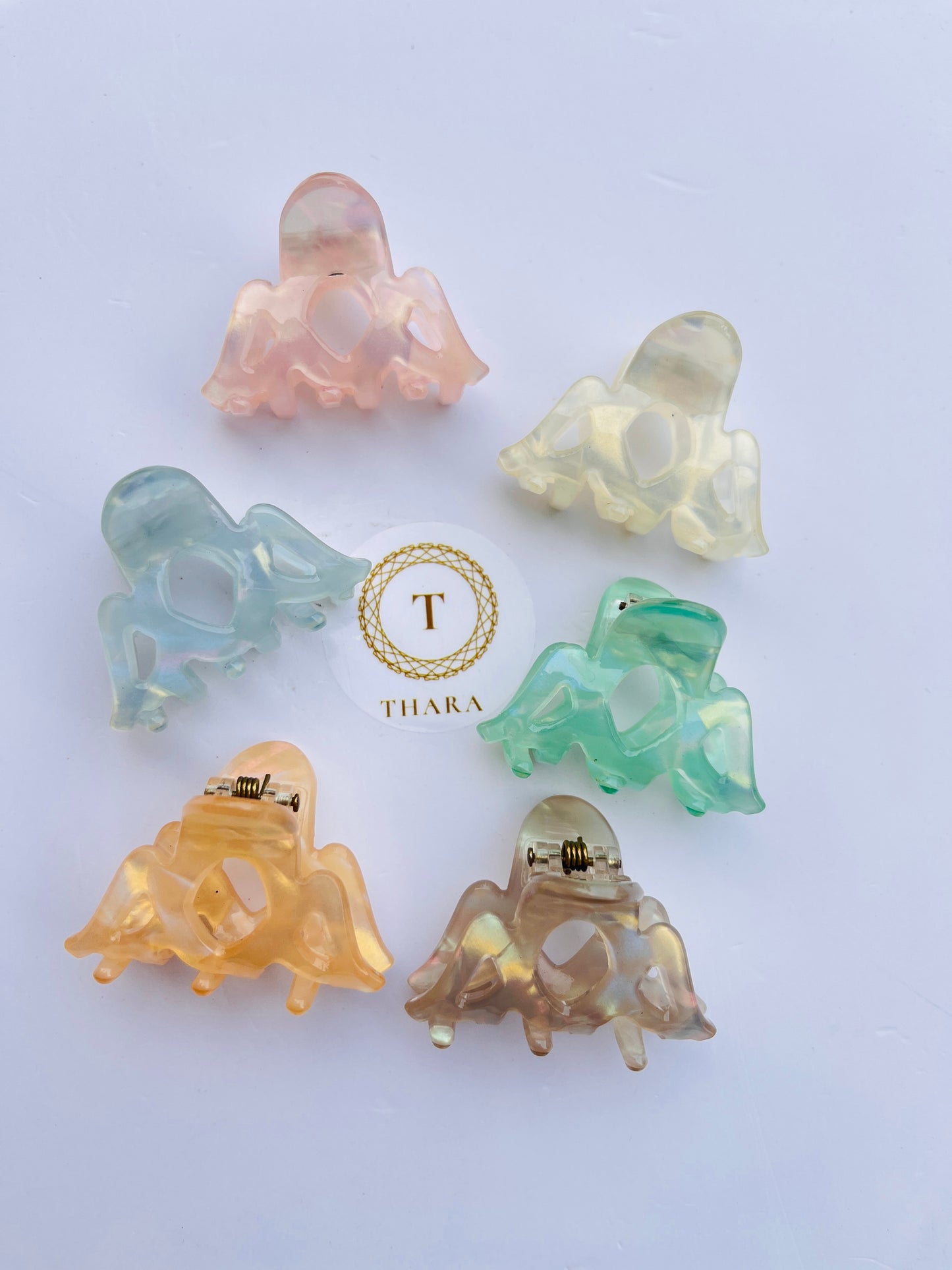 Marble Finish Premium HairClawClip