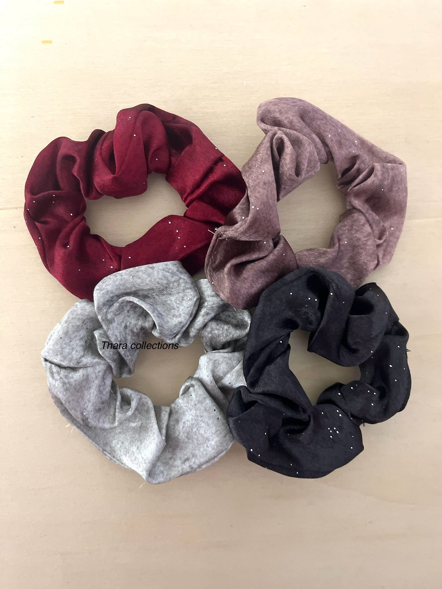 Shimmer Velvet Scrunchies