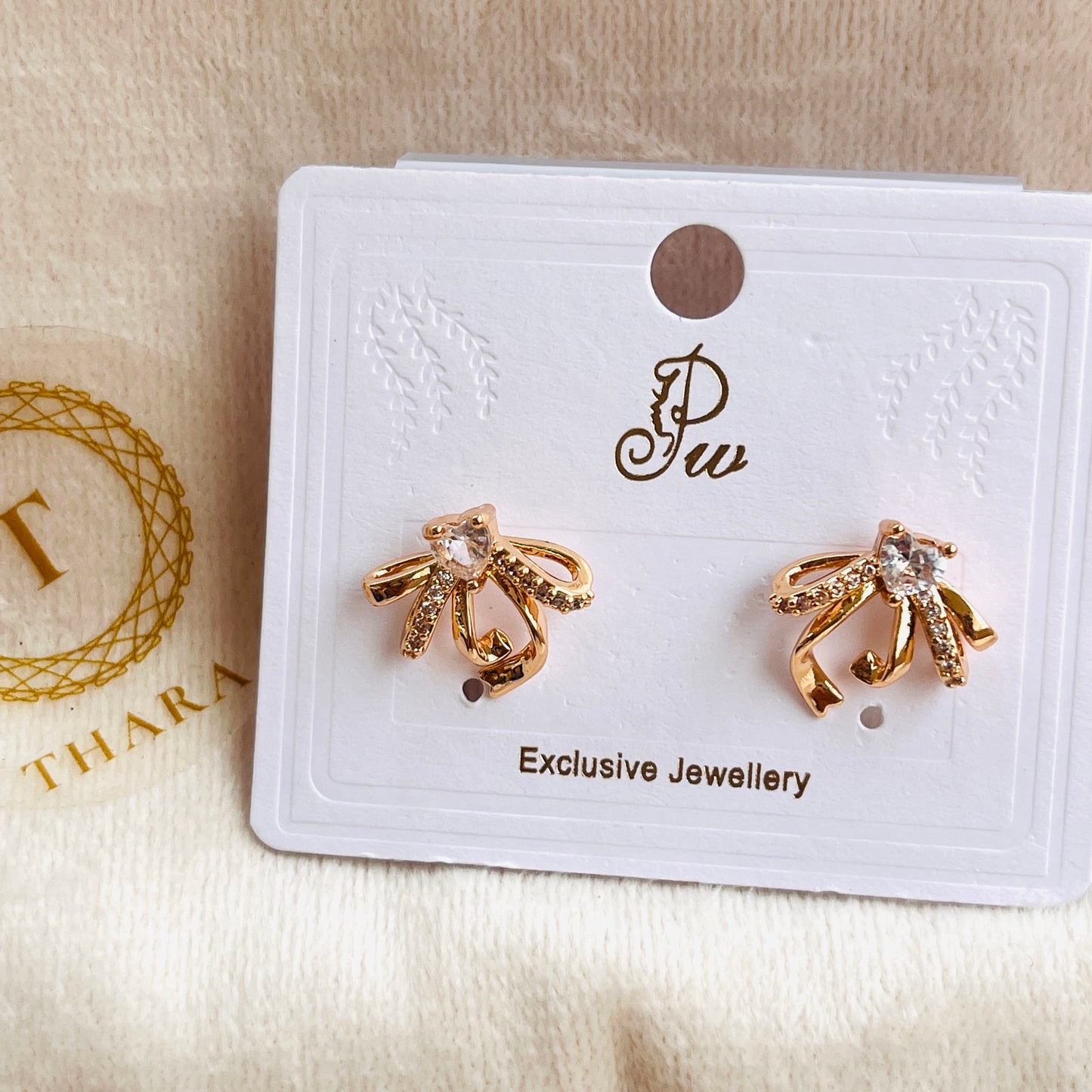 RoseGold Minimal Stud Earrings 3
