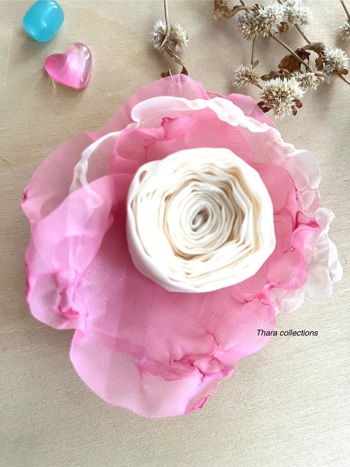 Layered Bloom Rose Hair Clips – Pastel & Earthy Tones
