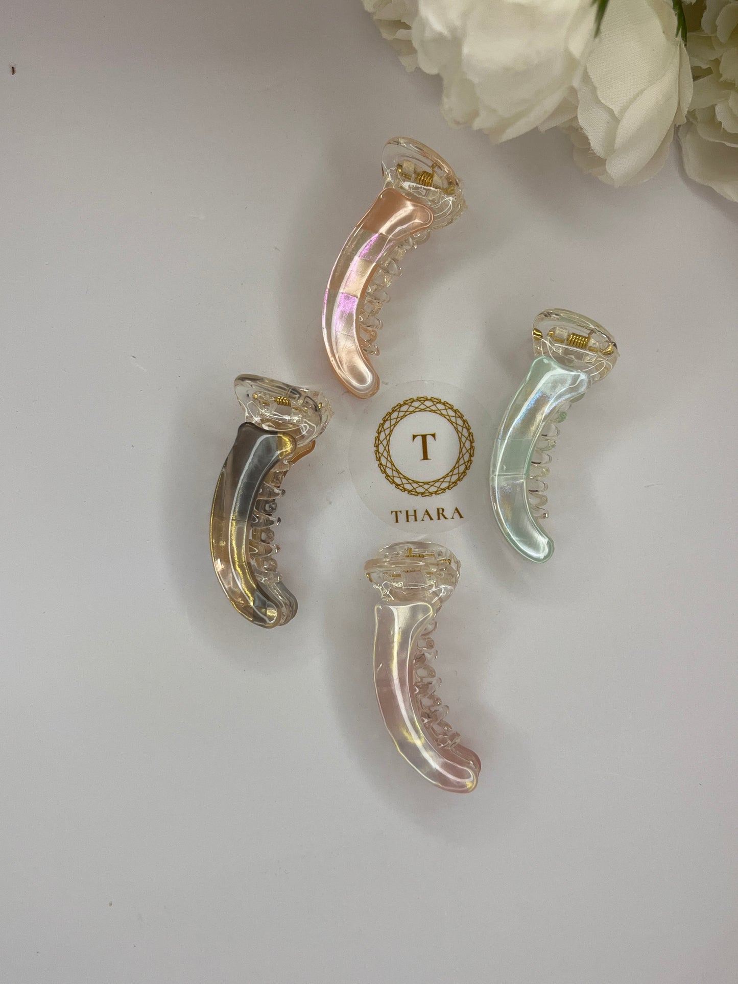 Dual shade Banana HairClip -Small