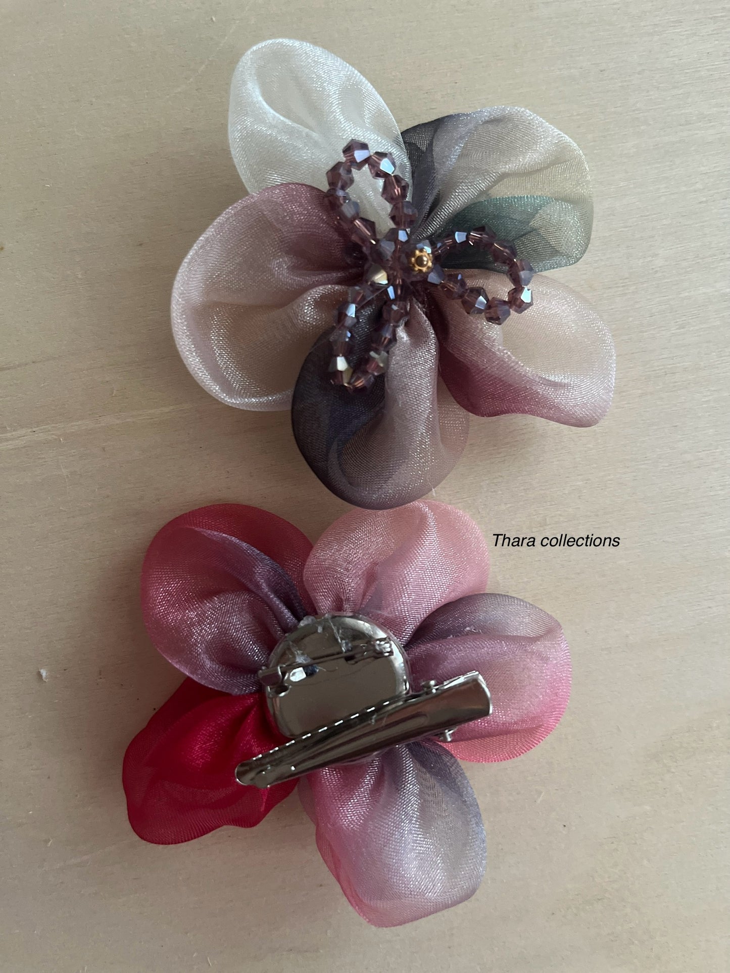 Elegant Sheer Flower Multi-Purpose Clip