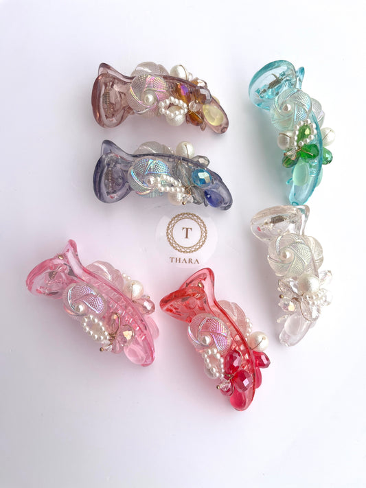 Pearl Bloom designer Banana HairClip