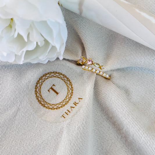 Pearl Multicolor Antitarnish Ring