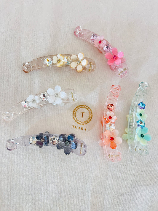 Floral Banana LockHairClip