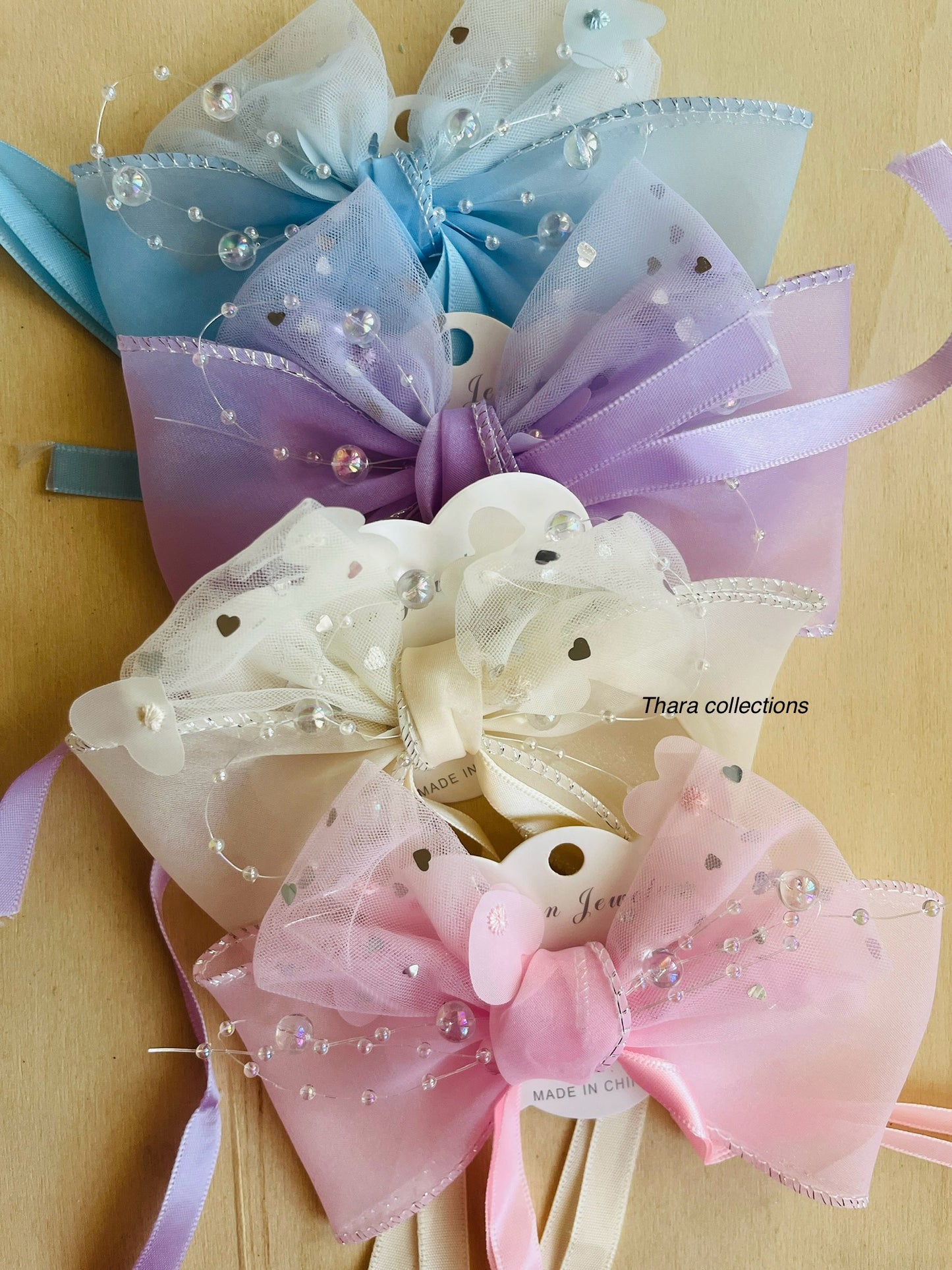 Elegant Bow Pearl Accent Hair Clip