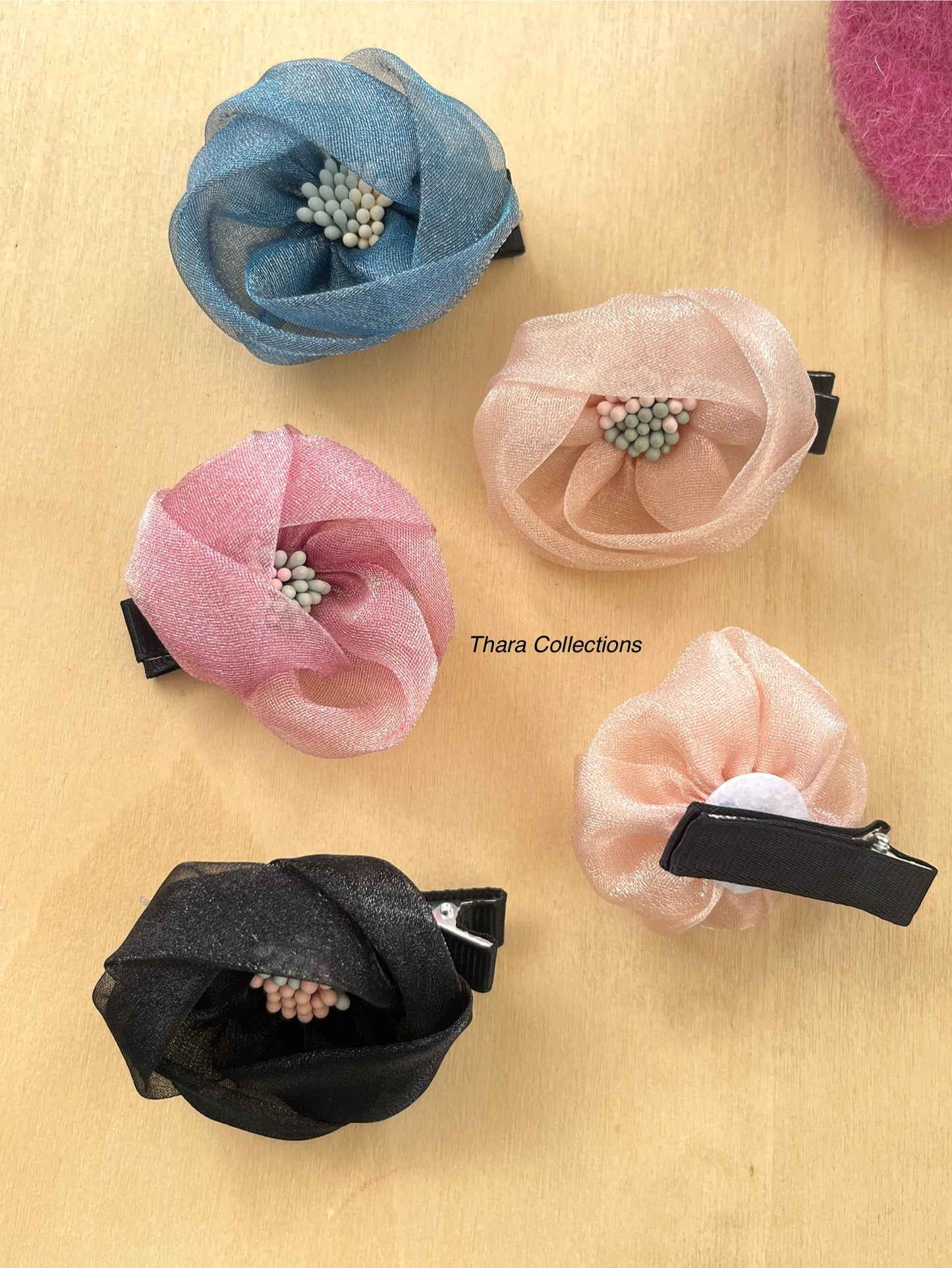 Rosette Charm Hair Clips – Bloom Belle Collection
