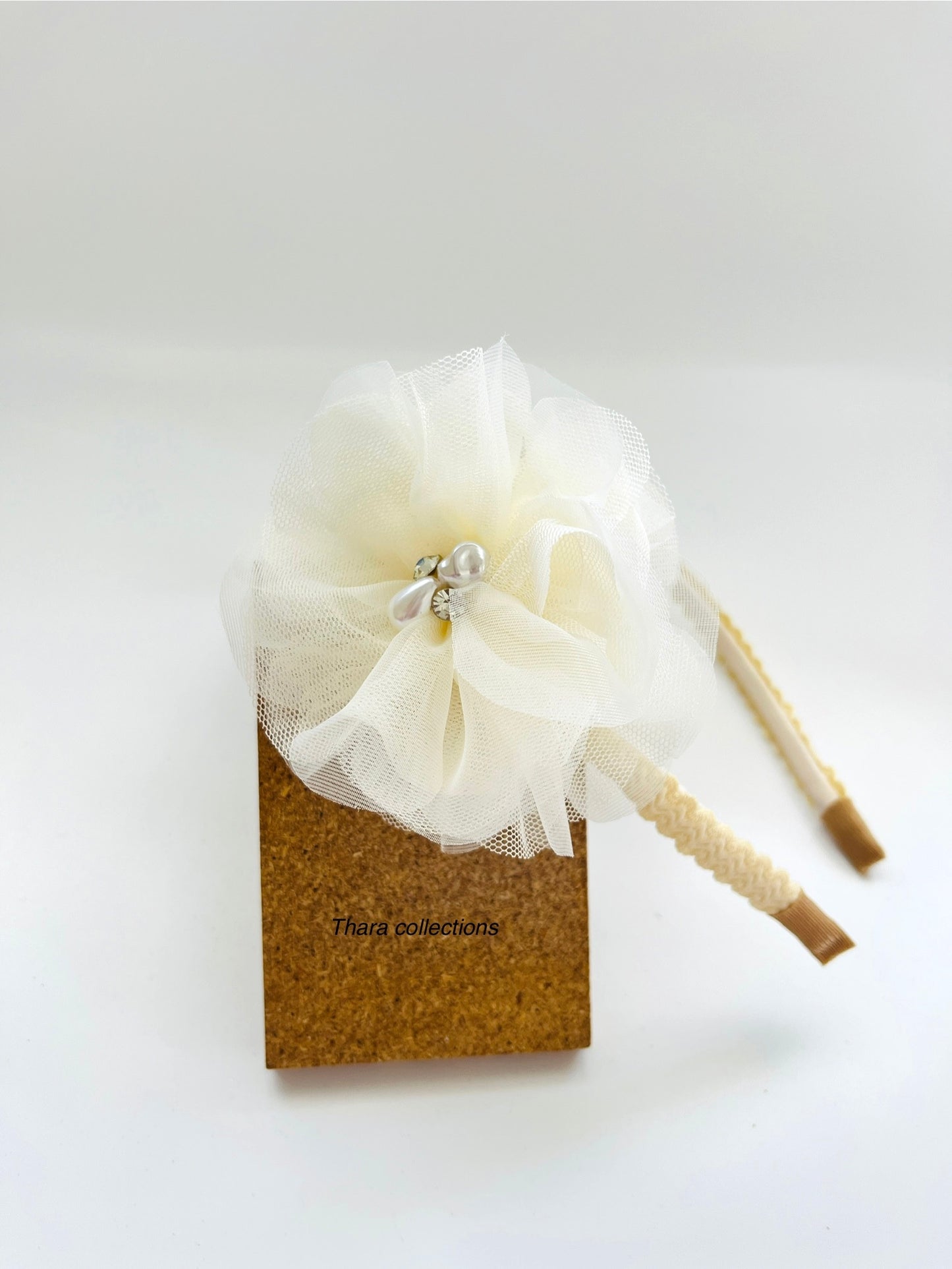 Soft Floral Hairbands with Pearl & Rhinestone Accents