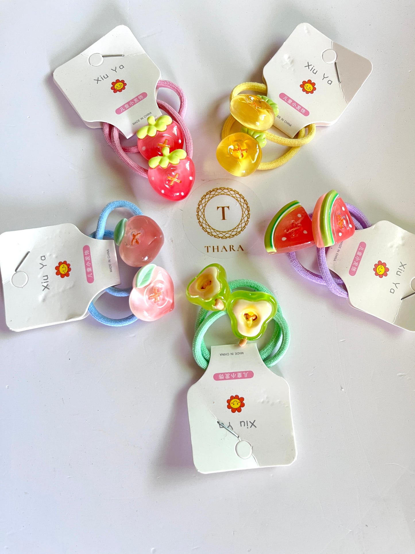 Fruit Theme Elastic Hair Ties